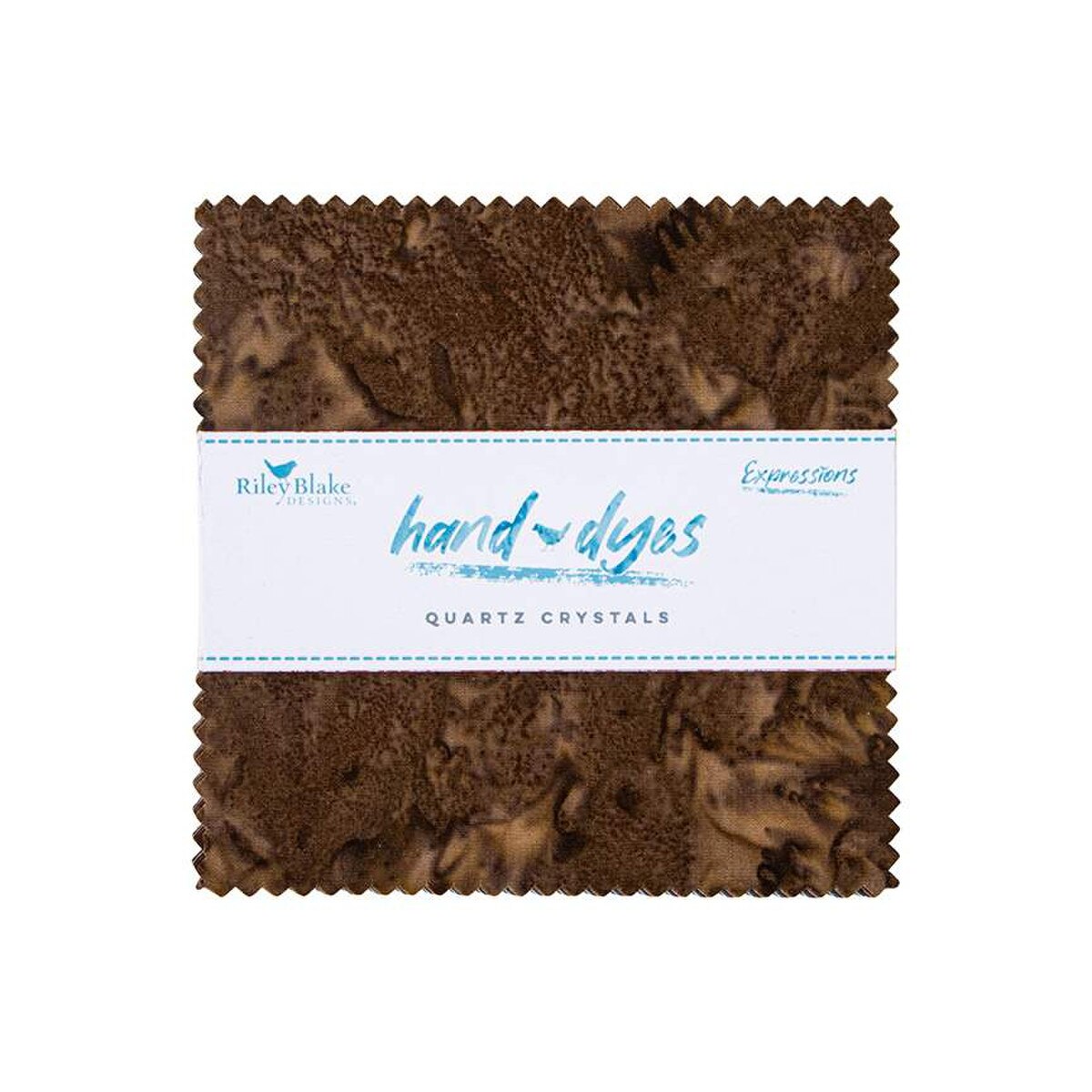 Precut Expressions Batik Fabric Charm Pack - Quartz Crystals Hand Dyes by Riley Blake Designs - 5" Fabric Squares
