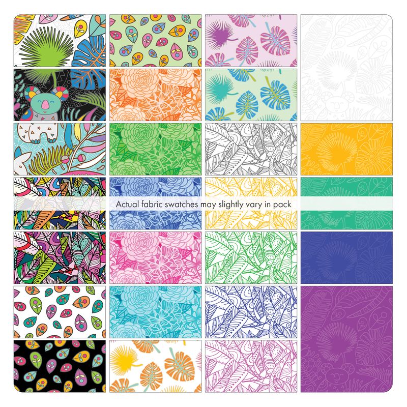 Precut Fabric Charm Pack Rooville Collection by Kimberly Einmo for Benartex Contempo - 5" Fabric Squares