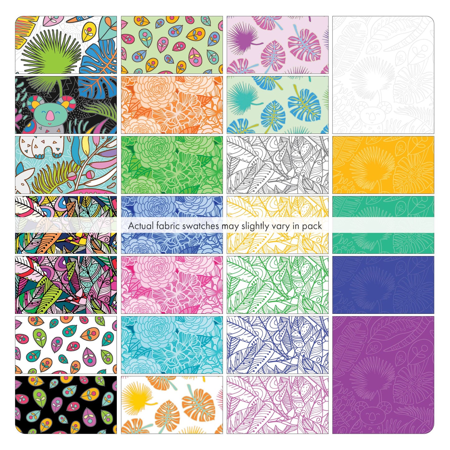 Precut Fabric Jelly Roll Rooville Collection by Kimberly Einmo for Benartex - 2 1/2" Strips