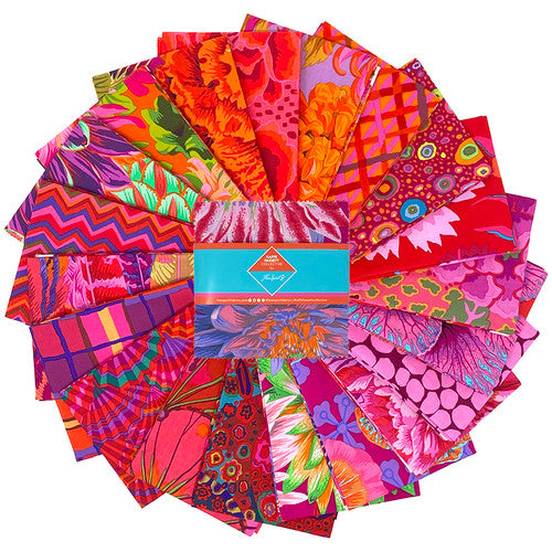 Precut Fabric Charm Pack Ruby Classics Plus by Kaffe Fassett for Free Spirit Fabrics - 5" Fabric Squares
