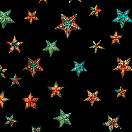 Precut Fabric Fat Quarters Santa's Workshop by Morris Creative Group for QT Fabrics - 14 Fat Quarters
