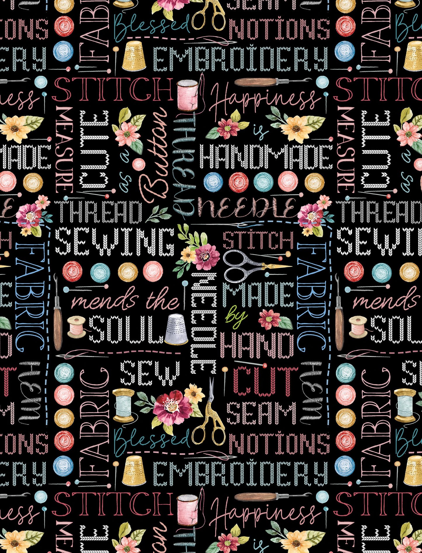 Fabric Design Roll SEW IN LOVE Strip-Pies by Nicole Decamp for Kanvas Studio and Benartex - 2 1/2" Wide Fabric Strip Set - Quilt Fabric