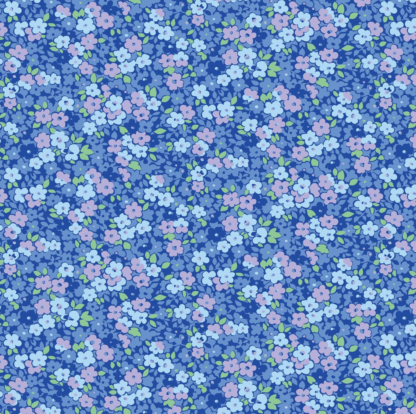 43-44" Wide Makeovers Blue from the Sleepover Collection Designed by Pat Sloan for Benartex - Sold by the Yard