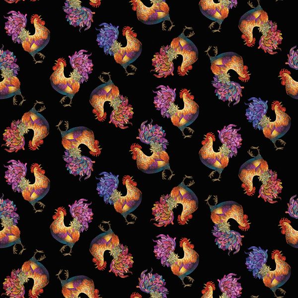 Fabric Design Roll SOMETHING to CROW ABOUT by David Galchutt Strip-Pies by Benartex - 2 1/2" Wide Strips - Quilt Fabric