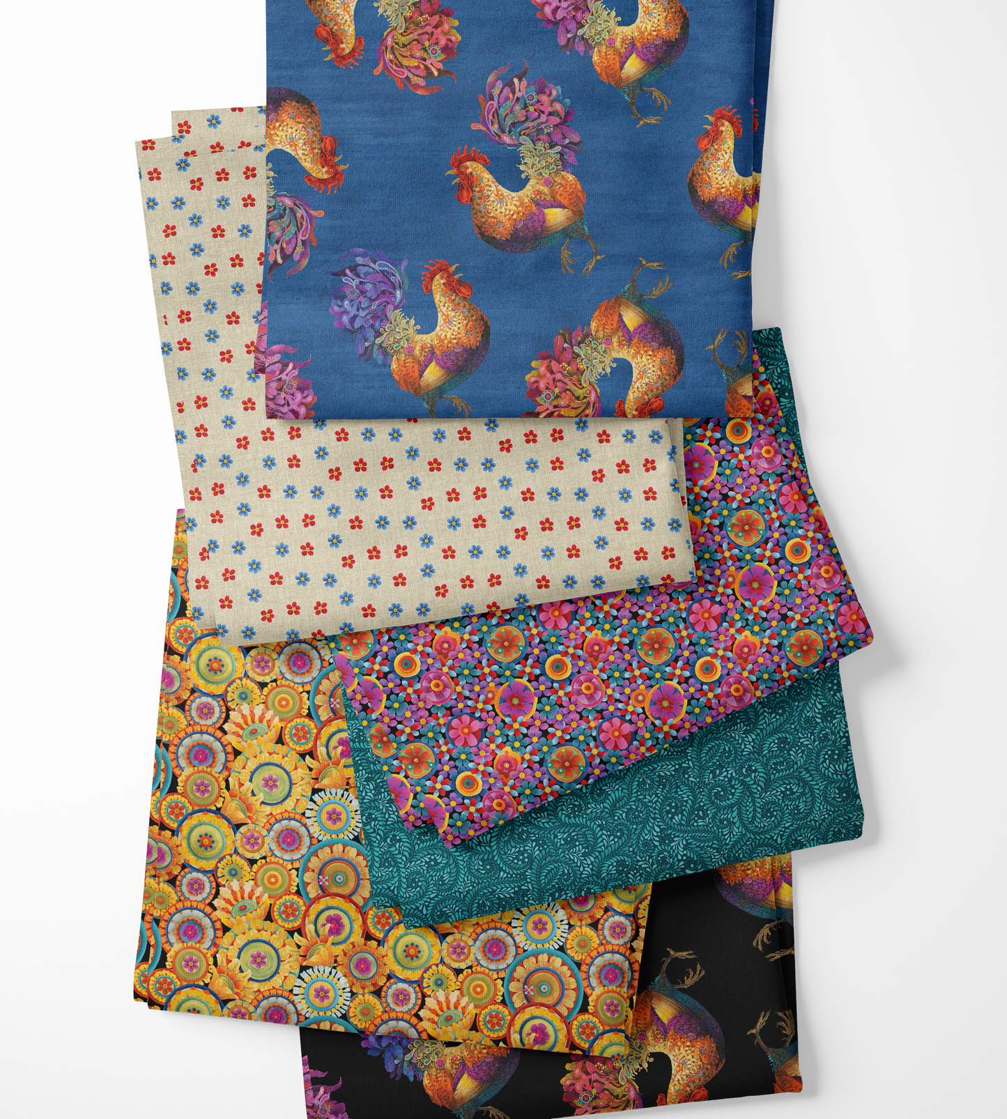 Fabric Design Roll SOMETHING to CROW ABOUT by David Galchutt Strip-Pies by Benartex - 2 1/2" Wide Strips - Quilt Fabric