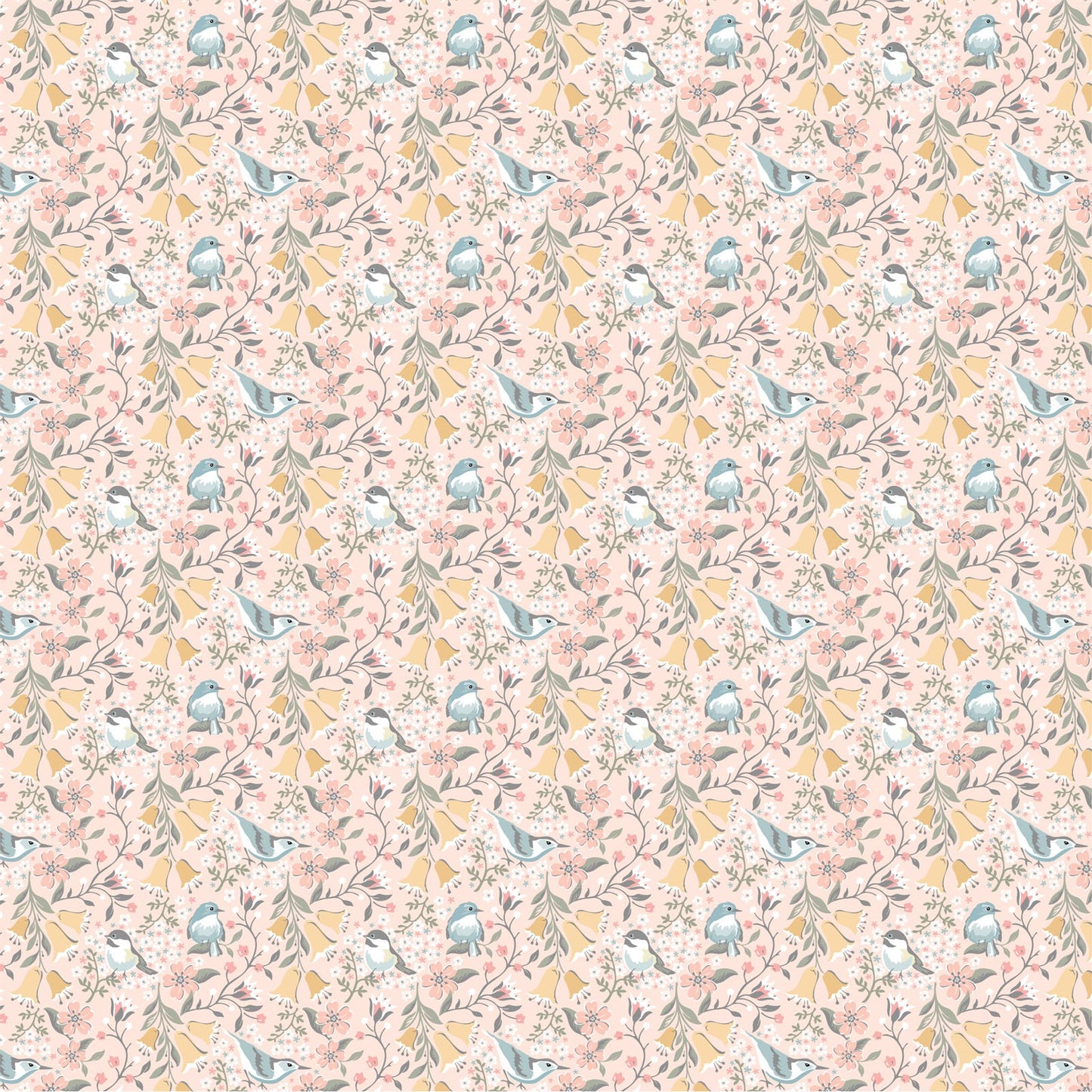 Precut Fabric Jelly Roll Songbird Serenade by Sheri McCulley for Poppie Cotton Fabrics - 2 1/2" Fabric Strips