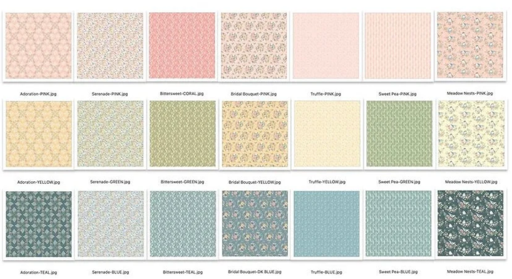 Precut Fabric Jelly Roll Songbird Serenade by Sheri McCulley for Poppie Cotton Fabrics - 2 1/2" Fabric Strips