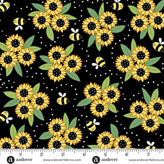 Precut Fabric Layer Cake Sunny Honey Collection by Amy Latta for Andover Fabrics - 10" Squares