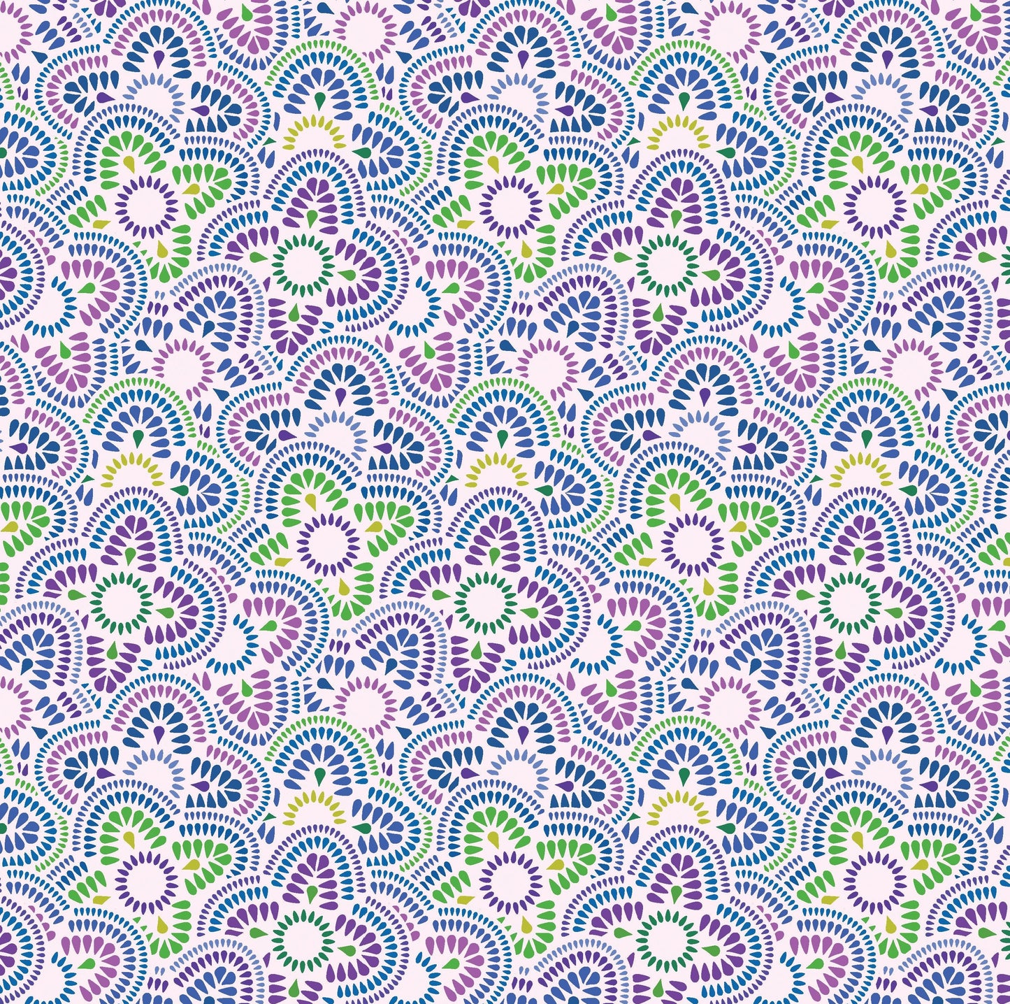 Fabric 6 Yard Bundle SUNNYSIDE (BLUE) by Modern Quilt Studio for Benartex - 6 Different 1 Yard Cuts
