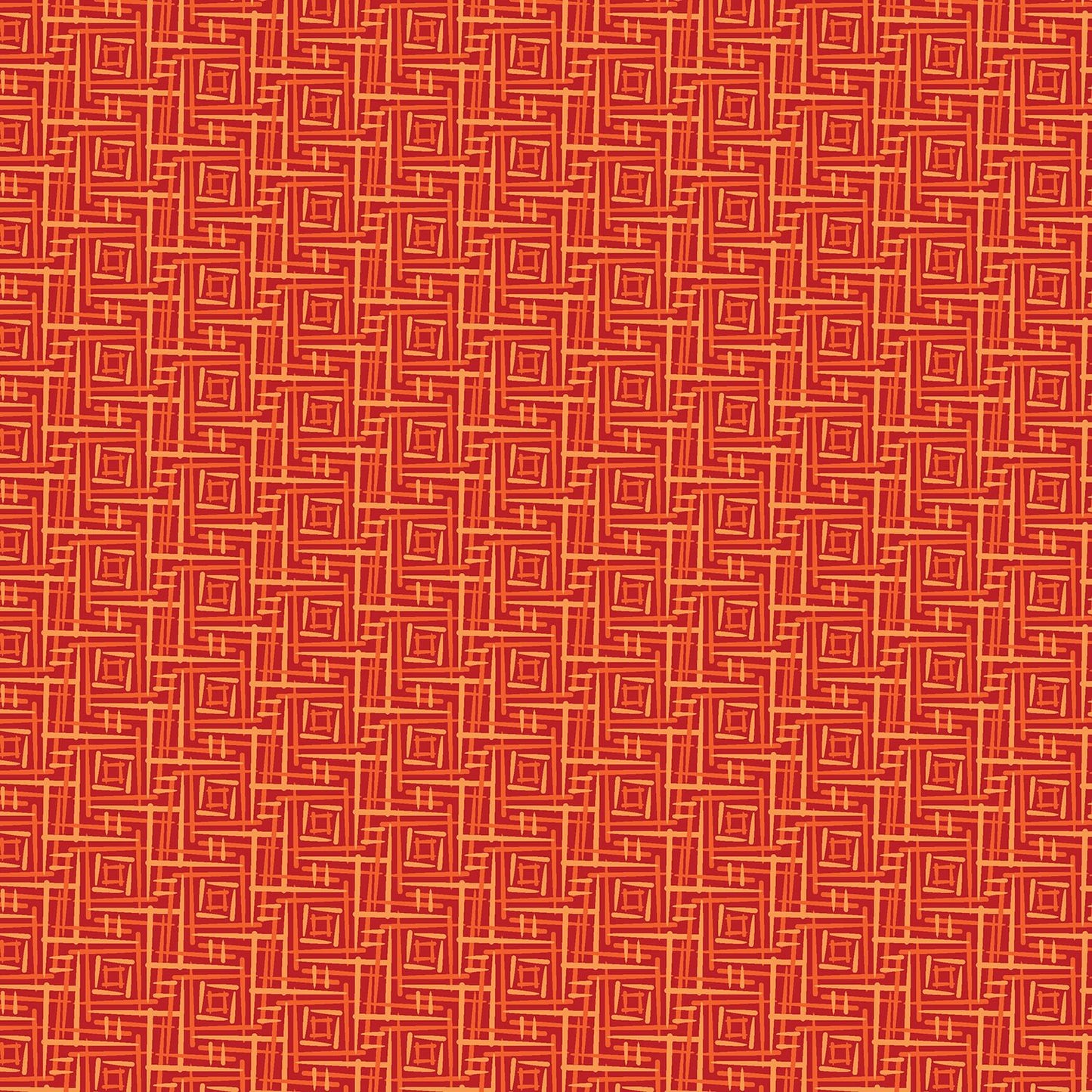 8 Fabric Fat Quarter Bundle - Orange Yellow and Neutral Transparency Collection by Modern Quilt Studio for Benartex Contempo