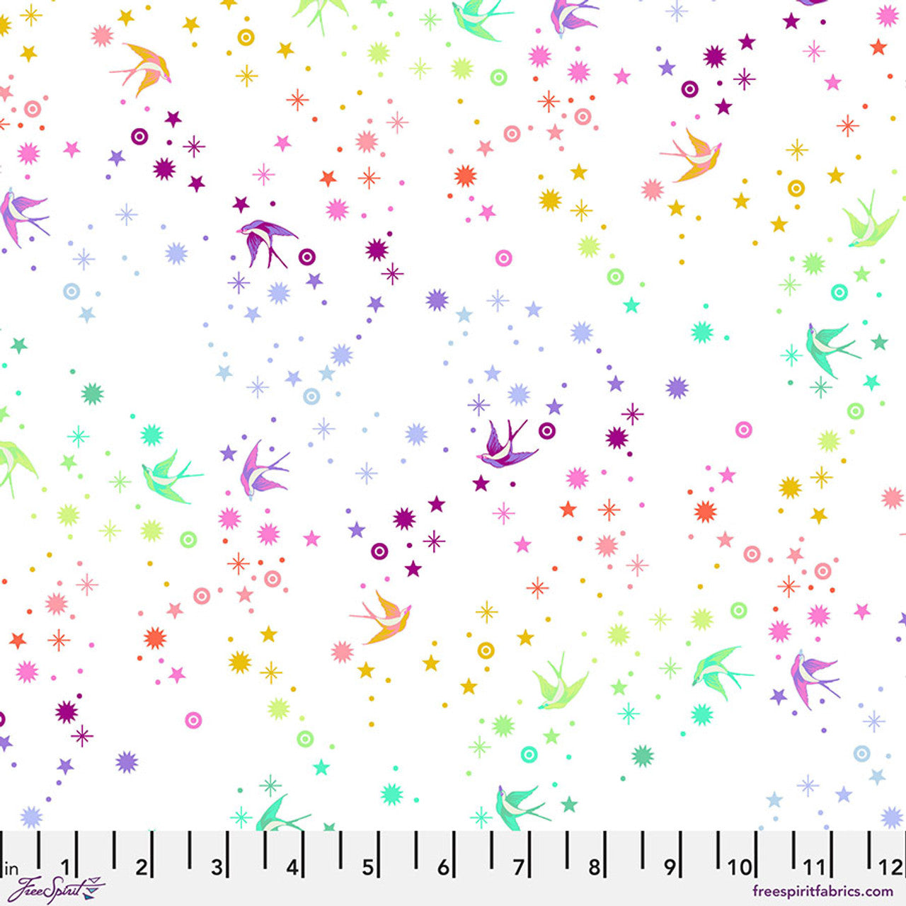 Tula Pink Fairy Dust Quilting Fabric – True Colors Collection | 100% Cotton Fabric