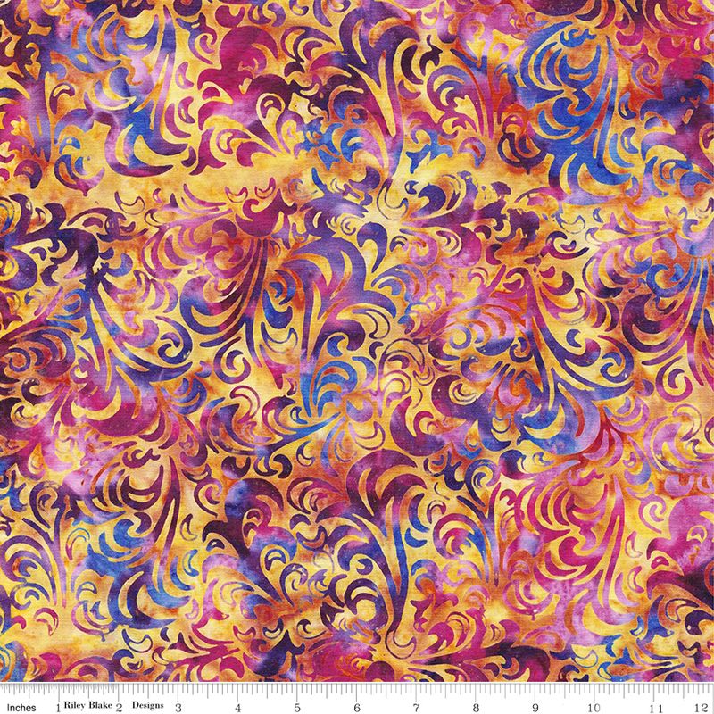Precut Expressions Batik Fabric Charm Pack - Twirl and Swirl Elementals by Riley Blake Designs - 5" Fabric Squares