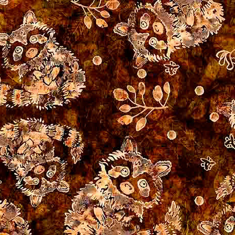 Precut Fabric Fat Quarters Wild Wood by Dan Morris for QT Fabrics - 18 Fat Quarters