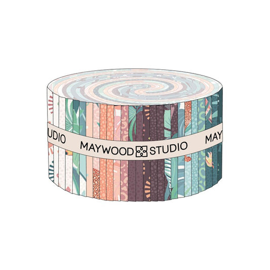 Jelly Roll Wild Side Quilt Fabric Collection | Maywood Studio - 40 Pieces