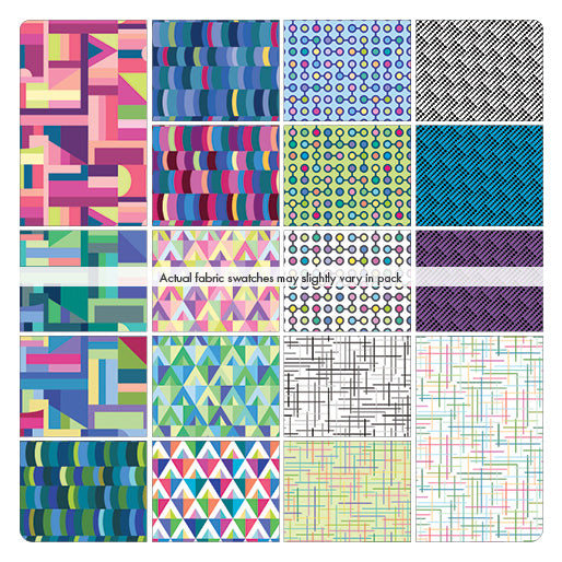 Fabric Design Roll ZEST Strip-Pies by Modern Quilt Studio for Benartex - 2 1/2" Wide Strips - Quilt Fabric