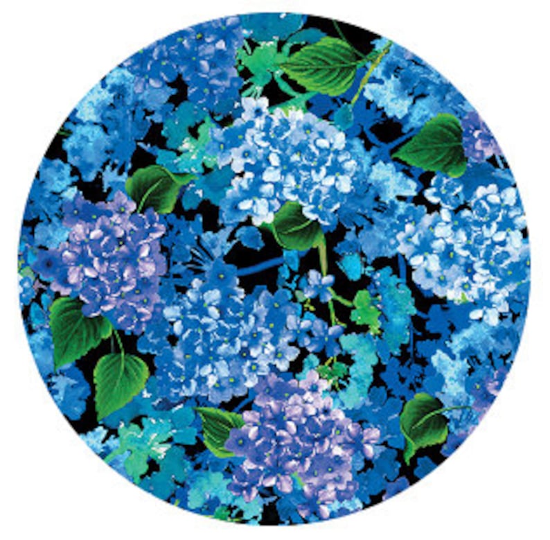 43-44" Wide BUTTERFLY BLISS Aqua and Purple Floral Bliss Designed by Greta Lynn for Kanvas Studio for Benartex - Sold by the Yard