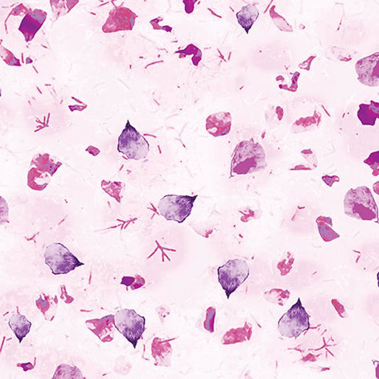 43-44" Wide POTPOURRI PETALS Pink & Purple Quilt Fabric Designed by Greta Lynn for Kanvas Studio and Benartex - Sold by the Yard