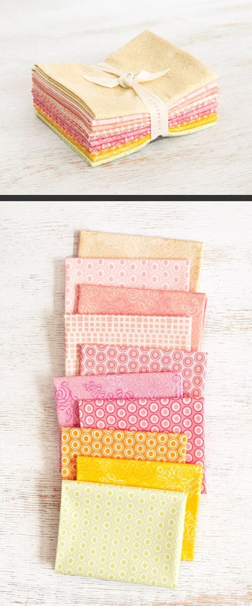 Fabric Fat Quarter Pack MACAROONS Elements 10 Fat Quarters by AGF - Art Gallery Fabrics - 10 Different Fat Quarters