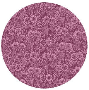 43-44" Wide WALLPAPER GEO Plum Tone on Tone Quilt Fabric by Kelly Rae Roberts for Contempo Fabrics - Sold by the Yard