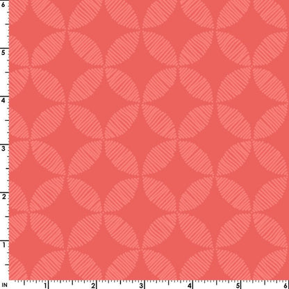 43-44" Wide SUN SHOWERS WATERMARK Orange/Salmon Quilt Fabric by Christina Cameli for Maywood Studio - Sold by the Yard