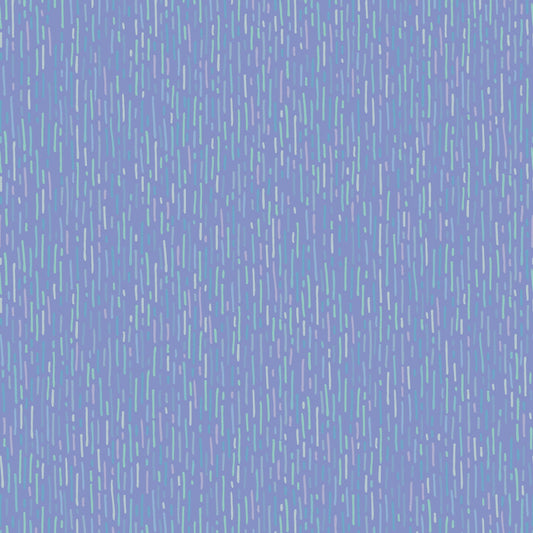 43-44" Wide SUN SHOWERS RAIN Blue/Purple Quilt Fabric by Christina Cameli for Maywood Studio - Sold by the Yard