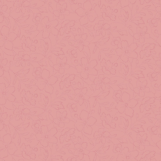 43-44" Wide OPAL ESSENCE FLORAL Peach with Pearlescent Quilt Fabric by Maywood Studio - Sold by the Yard