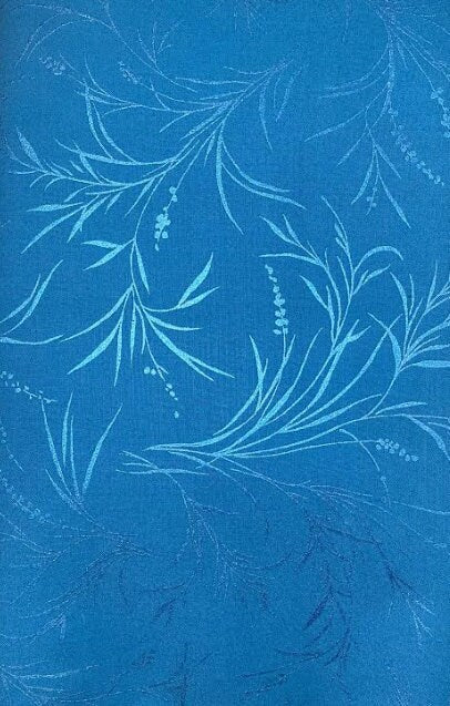43-44" Wide OPAL ESSENCE FOLIAGE Dark Blue Pearlescent Quilt Fabric by Maywood Studio - Sold by the Yard