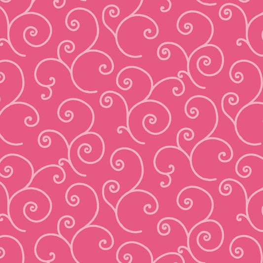 43-44" Wide KIMBERBELL BASICS SCROLL Pink Tonal Quilt Fabric for Maywood Studio - Sold by the Yard
