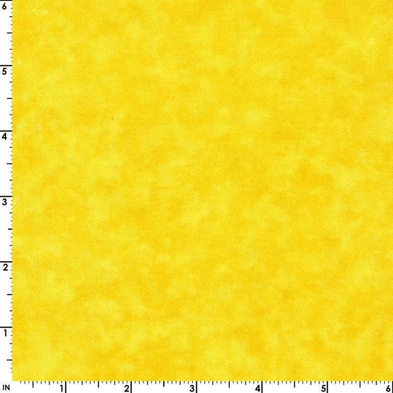 43-44" Wide CLOUD NINE Made in the USA Bright Yellow Tonal Quilt Fabric - Sold by the Yard