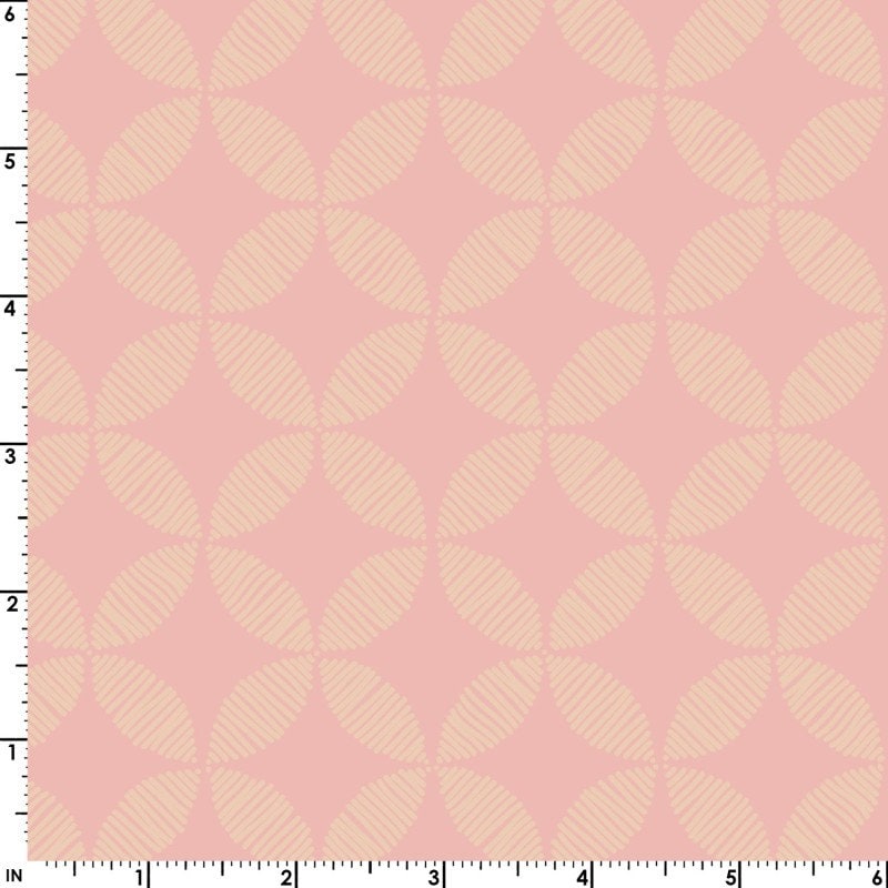 43-44" Wide SUN SHOWERS WATERMARK Coral Quilt Fabric by Christina Cameli for Maywood Studio - Sold by the Yard