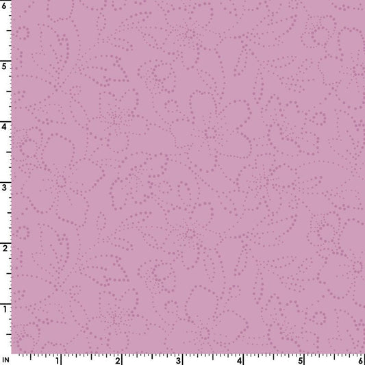 43-44" Wide OPAL ESSENCE FLORAL Pink with Pearlescent Quilt Fabric by Maywood Studio - Sold by the Yard