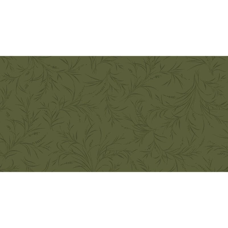 43-44" Wide OPAL ESSENCE FOLIAGE Dark Green with Pearlescent Quilt Fabric by Maywood Studio - Sold by the Yard