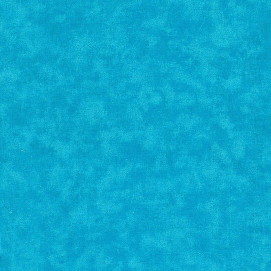 43-44" Wide CLOUD NINE Made in the USA Bright Aqua Tonal Quilt Fabric - Sold by the Yard