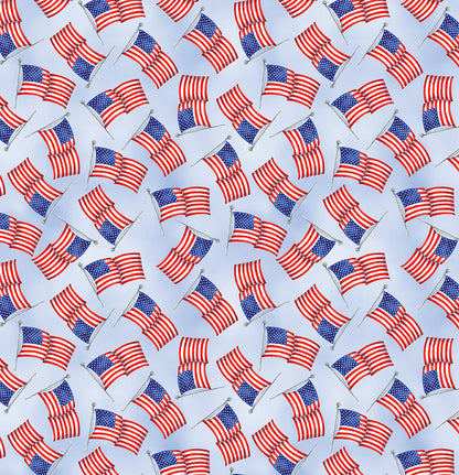 Precut Fabric Layer Cake Faith Family Freedom by Nicole Decamp for Benartex - 10" Fabric Squares