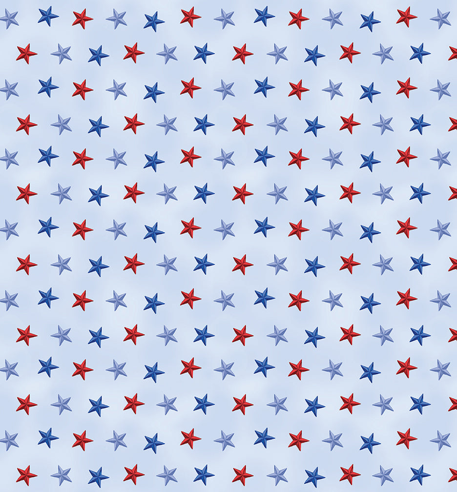 Precut Fabric Layer Cake Faith Family Freedom by Nicole Decamp for Benartex - 10" Fabric Squares