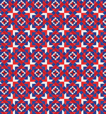 Precut Fabric Layer Cake Faith Family Freedom by Nicole Decamp for Benartex - 10" Fabric Squares