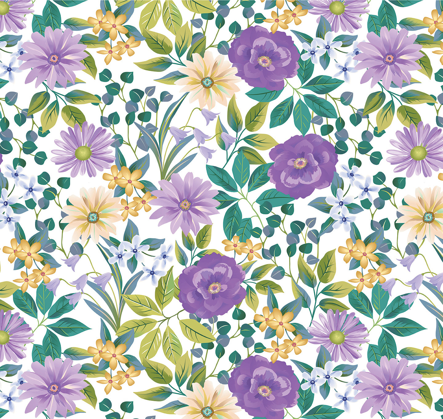 Layer Cake Quilt Fabric | Veronica's Garden | Benartex | 42 Pieces