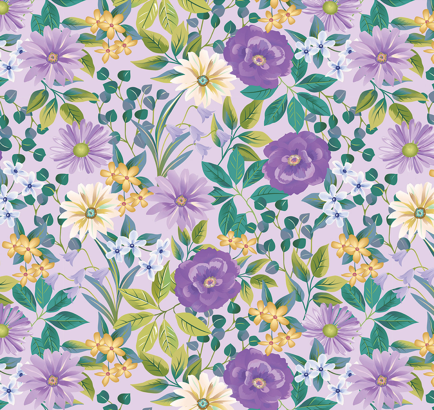 Layer Cake Quilt Fabric | Veronica's Garden | Benartex | 42 Pieces