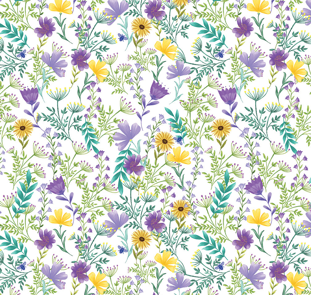 Layer Cake Quilt Fabric | Veronica's Garden | Benartex | 42 Pieces