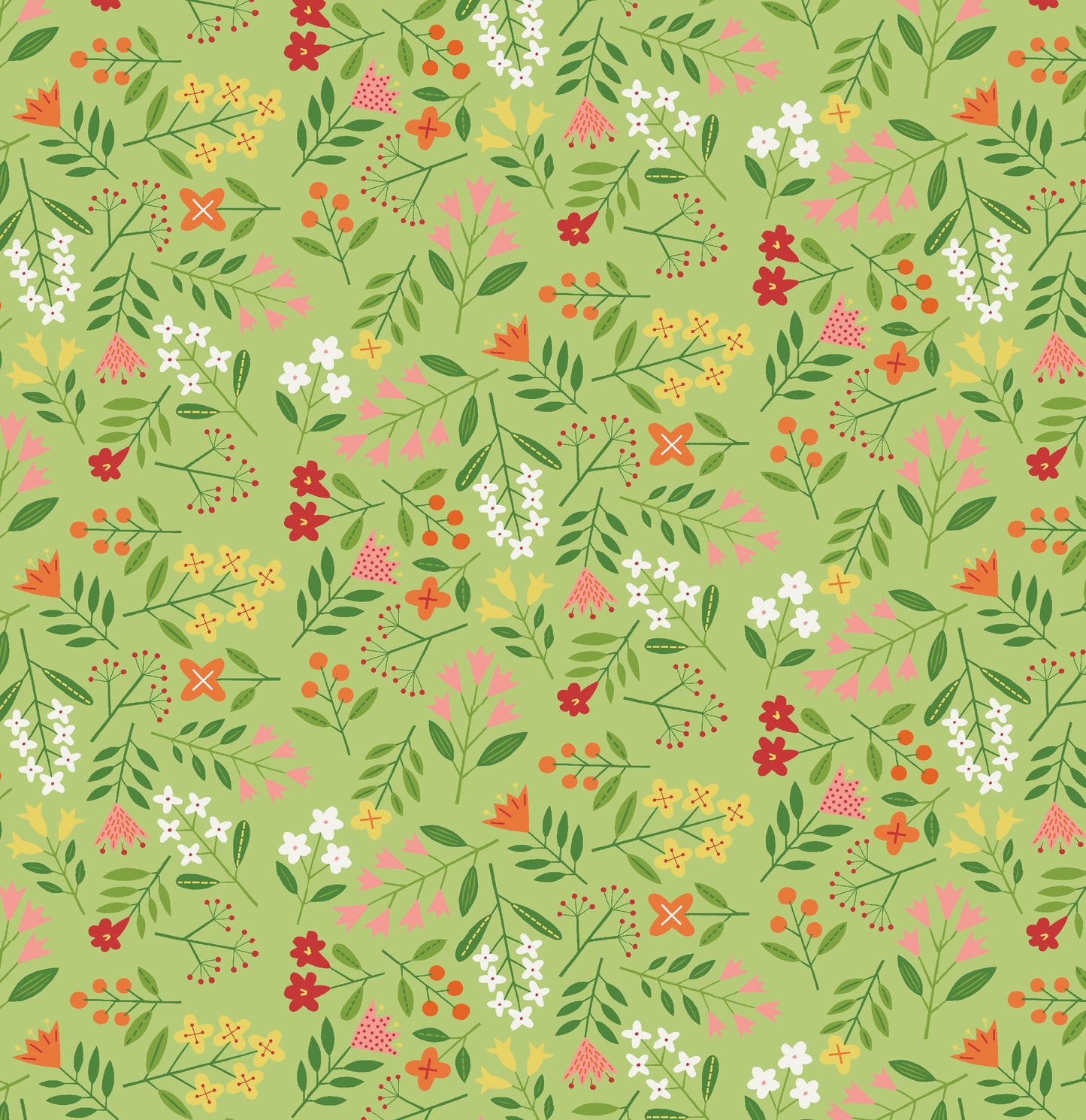 18 Fabric Fat Quarter Bundle - Blooming Color I Collection by Wolff Paper for Benartex