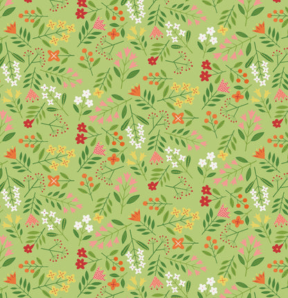 18 Fabric Fat Quarter Bundle - Blooming Color I Collection by Wolff Paper for Benartex