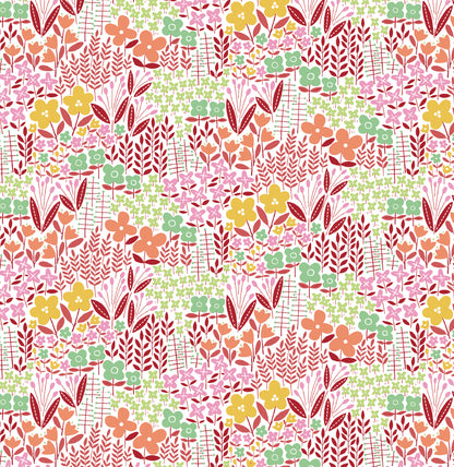 18 Fabric Fat Quarter Bundle - Blooming Color I Collection by Wolff Paper for Benartex