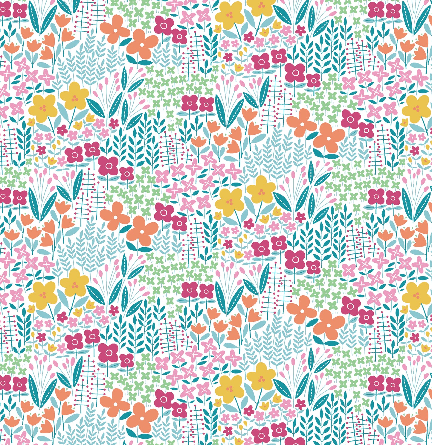 18 Fabric Fat Quarter Bundle - Blooming Color I Collection by Wolff Paper for Benartex