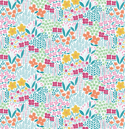18 Fabric Fat Quarter Bundle - Blooming Color I Collection by Wolff Paper for Benartex