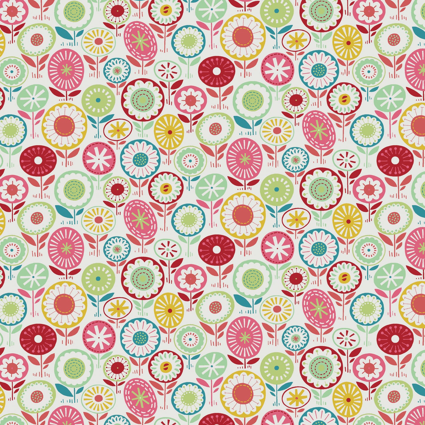 18 Fabric Fat Quarter Bundle - Blooming Color I Collection by Wolff Paper for Benartex