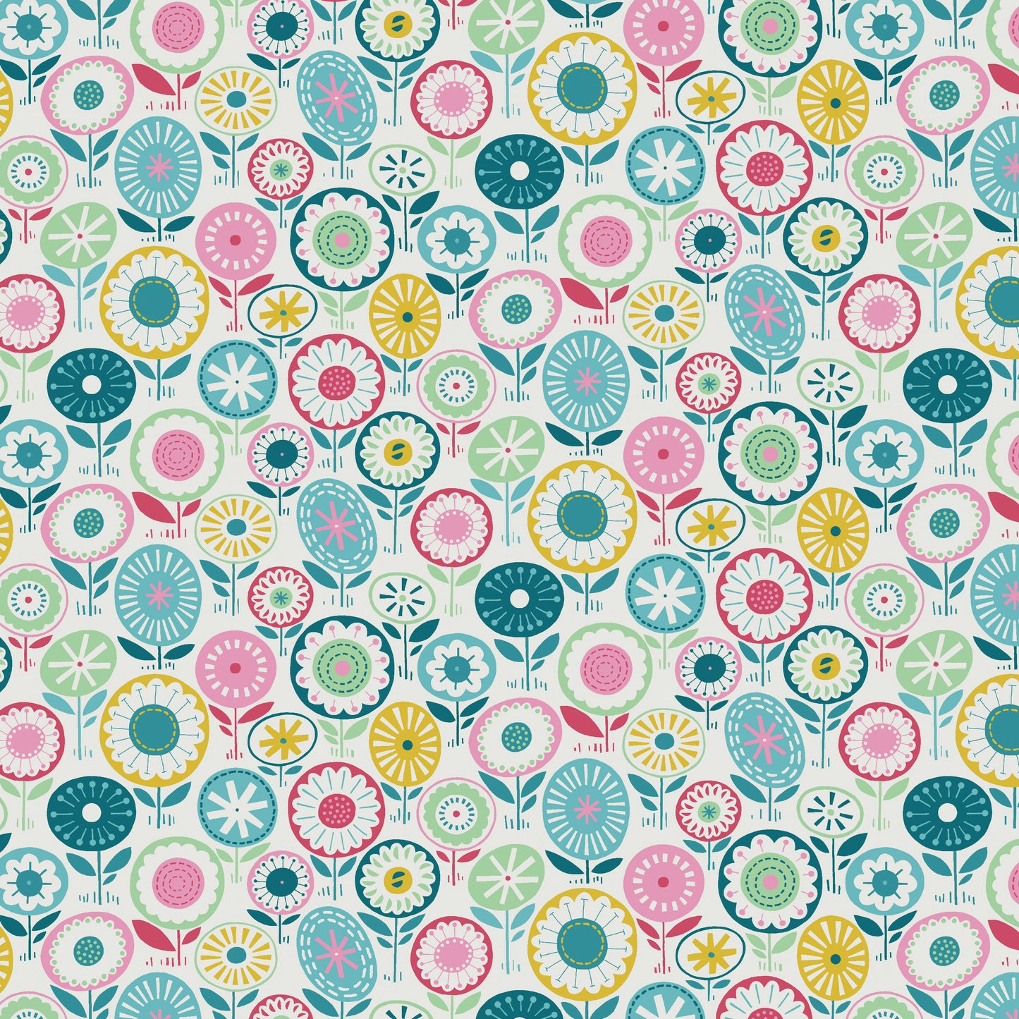 18 Fabric Fat Quarter Bundle - Blooming Color I Collection by Wolff Paper for Benartex