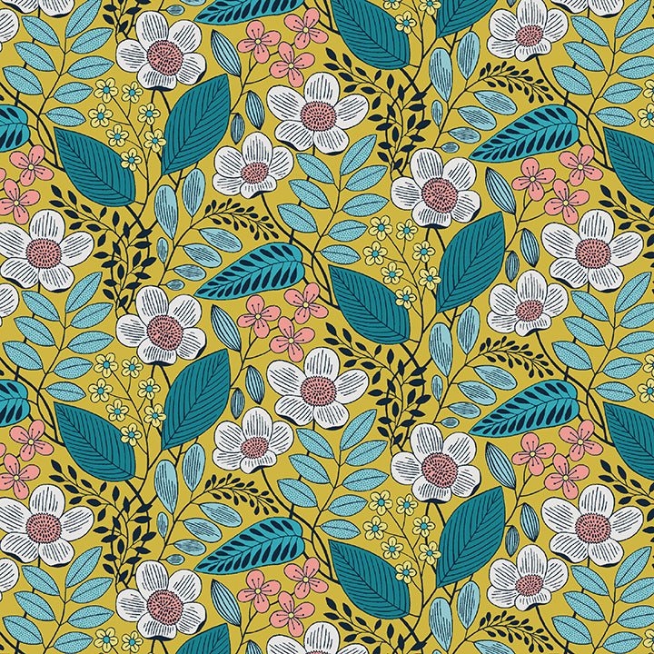 Jelly Roll Quilt Fabric Blooming Color 2 | Benartex | 40 Pieces