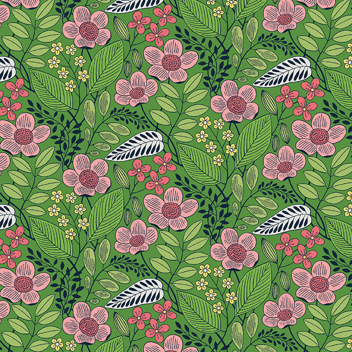 Jelly Roll Quilt Fabric Blooming Color 2 | Benartex | 40 Pieces