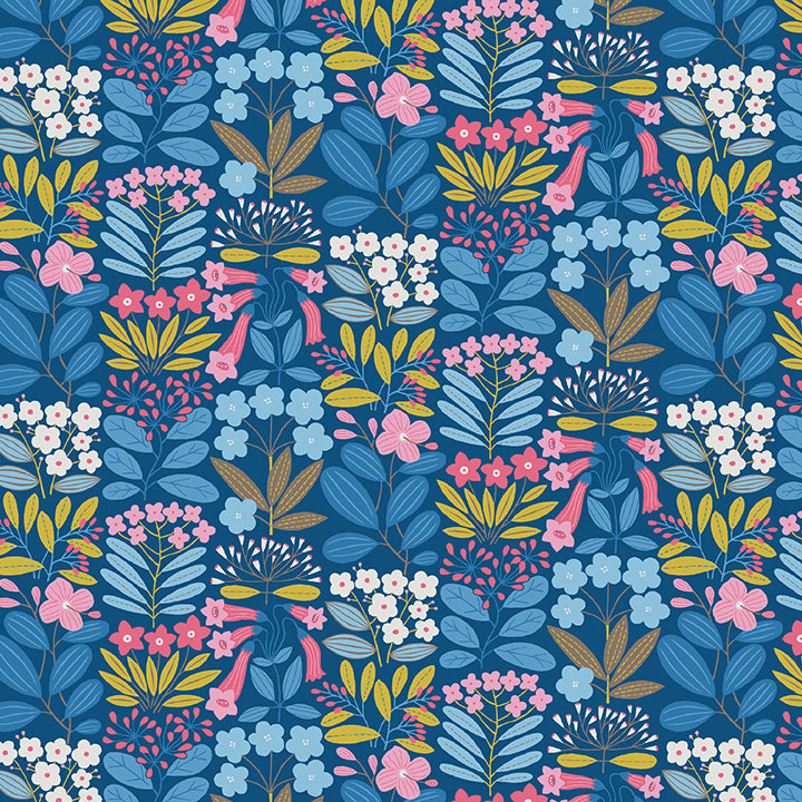 Jelly Roll Quilt Fabric Blooming Color 2 | Benartex | 40 Pieces