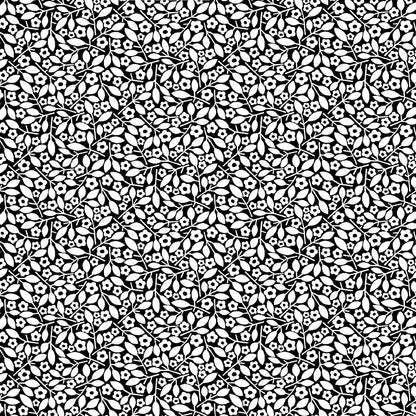 Jelly Roll Quilt Fabric | Black White and Bloom | 40 Pieces